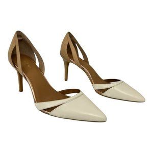 Calvin Klein SIze 9.5 Giorgi Pointy Toe Pump In Soft White Sandstorm